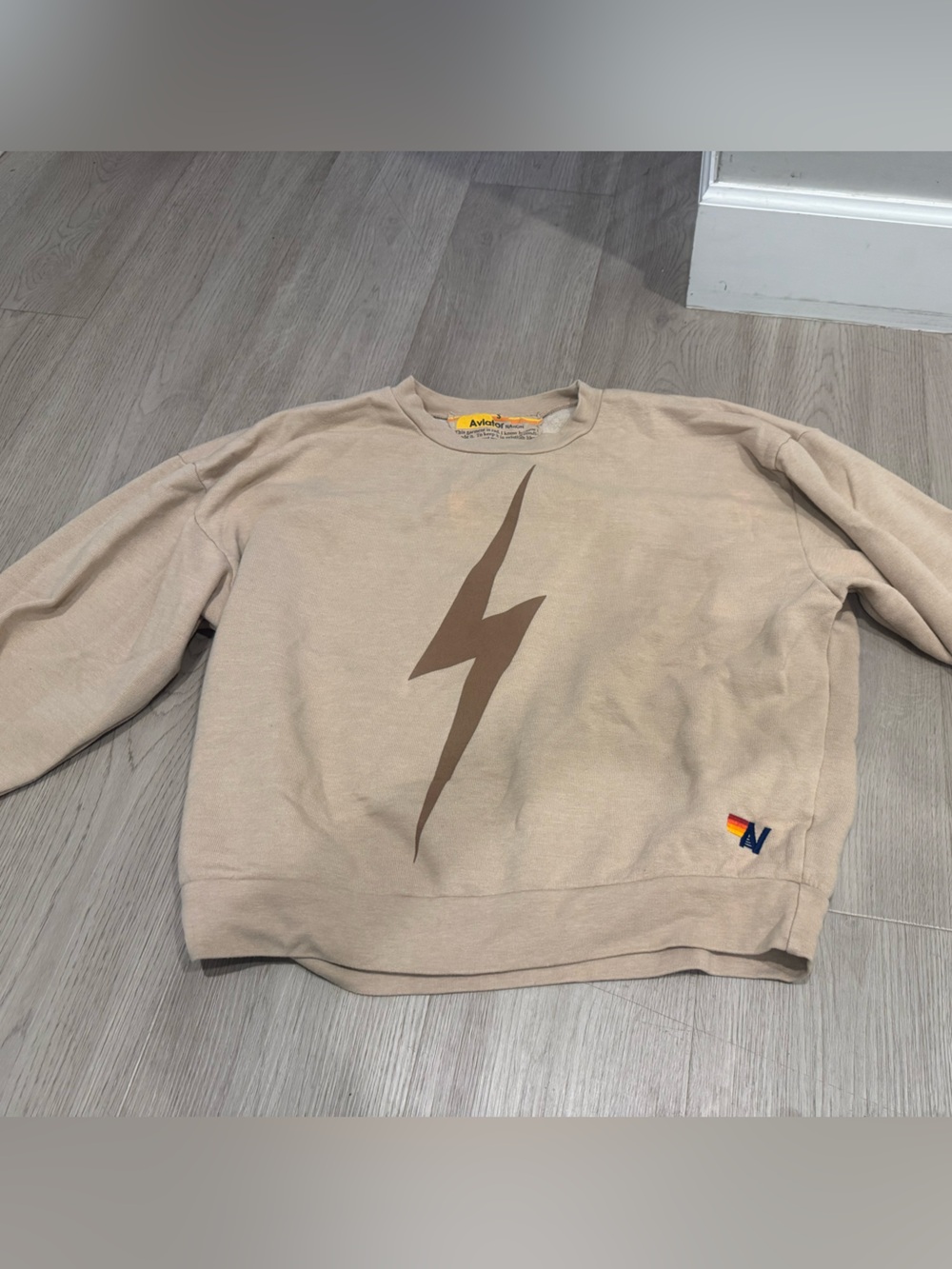 Aviator Nation Lightning Bolt Crewneck Sweatshirt